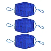 Adult Printed Spring Mask 3 Pack - John 3:16