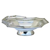 1806 George III Sterling Silver Cake Basket w/ Handle by Robert & David Hennell