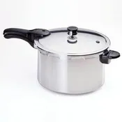 Aluminum Pressure Cooker With Recipe Book, 8-Qt.
