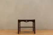 Leather-Top 2-Tier End Table