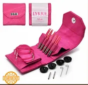 Lykke Blush Interchangeable Circular 3.5" Knitting Needles.