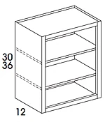 Bookcase Cabinet No Door 24W x 36H x 12D (3027134)