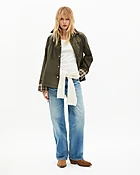 Blouson en coton kaki