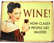 Wine! Metal Sign