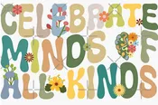 Celebrate Minds Of All Kinds..Sticker