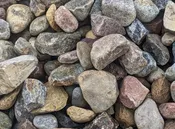 1.4 Tons (1 yard) of 2-4" Decorator Rock, less than full truck load delivery