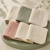 Absorbent Muslin Burp Cloths — 6 Pack