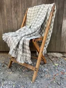 Handwoven Pure Wool Throw Blanket - Pinwheel Pattern - Wool Grown, Spun and Woven in Northern California - 100% USA Made