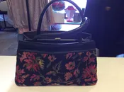 1960 black embroidered bag