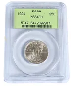 1924 MS64 Full Head Standing Liberty Quarter