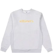 Alltimers - Stamped Embroidered Heavyweight Crew - Heather Grey