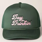 Fashion City - Day Drinkin Texts Embroidery Mesh Back Trucker Hat