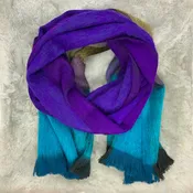 Midnight Fjord Woven Scarf