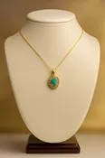 Opal and Natural Diamond Pendant — Shannon's Fine Jewelry