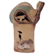 1974 Studio Stoneware "Birds" Sculpture Signed Pollack