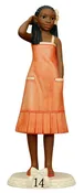 African American Birthday Girl Figurine - Age 14