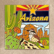 Arizona State Symbols Tile (7425)