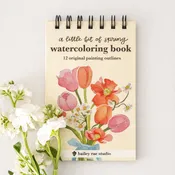 Bailey Rae Studio - A Little Bit of Spring - Mini Watercoloring Book