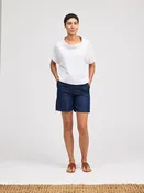 Roll Slv Cowl Top