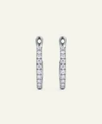 Novello Lab-grown Diamond Jacket pavé Hoops - 0.25 Ct. T.W.