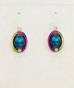 7476-MC La Dolce Vita Oval Earrings-Multicolor