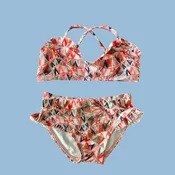 Baby Toddler Girls' Bikini Set with Ruffles