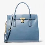 Michael Kors Large Satchel Hamilton Moderne - French Blue