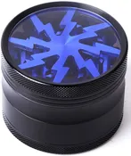 65mm Blue Metal Spice Herb 4 Part Grinders