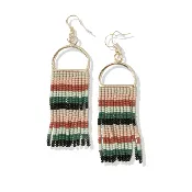 Allison Arch Fringe Beaded Earrings