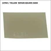 14 YRH SOLDER - YELLOW REPAIR HARD SHEET - 1 dwt pc