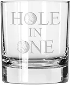 Hole in One whiskey glass