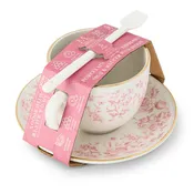 8oz Garden Toile Espresso Set - Blush