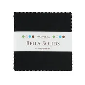 Bella Solid Black Charm Pack