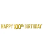 100th Birthday Gold Streamer