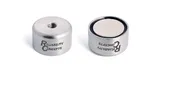 Disc Pot Magnet with 1/4"-28 - Pull Strength 55 lbs (25kg)