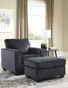 Altari Slate Ottoman and Chair – 2 Pc.