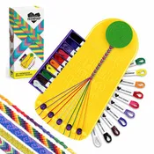 Choose Friendship, My Friendship Bracelet Maker® – Pineapple (Yellow), 20 Pre-Cut Threads – Makes Up to 8 Bracelets