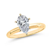 0.32 ct. D - SI3 Pear Cut Diamond Solitaire Engagement Ring in 14k Gold