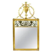 19th Century American Federal Eglomise Mirror