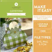 Clover Purse (Downloadable Cut File Design)