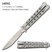 Butterfly Knife Stainless-Steel Blade & Handle SKU 105SL