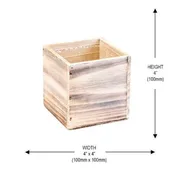 White Washed Wine Crate Box