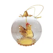 12 Days of Christmas by Resl Lenz, Three French Hens gold