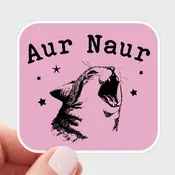 Aur Naur Kitty Sticker