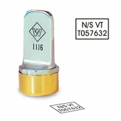 3/4″ Diameter Rectangle Inspection Stamp