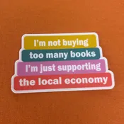 Not Buying Too Many Books Vinyl Sticker - AddPeace Studio