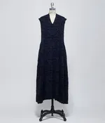 AW26 Boboutic Womens Navy Mix Semina Sleeveless Dress