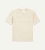 Antique White Cotton Crew Neck Hiking T-Shirt