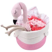 Baby Girl Gift Basket - Flamingo Fun