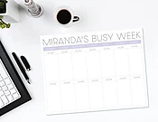 Busy Week Pad: Work/Home — a little card company